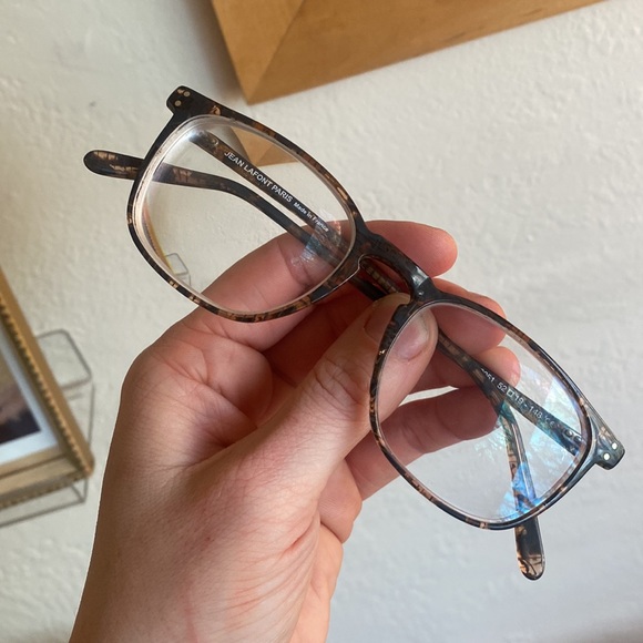 LaFont Interview 2051 52 Gray Glasses Frames Plastic Tortiseshell Made in France - Picture 11 of 16